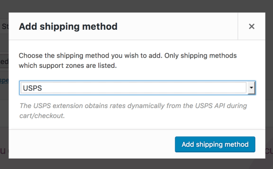 WooCommerce Shipping USPS Configuration