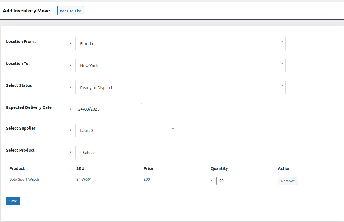 WooCommerce StockUpp Inventory Move
