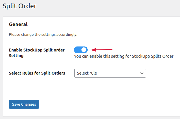 StockUpp Split Order Rules