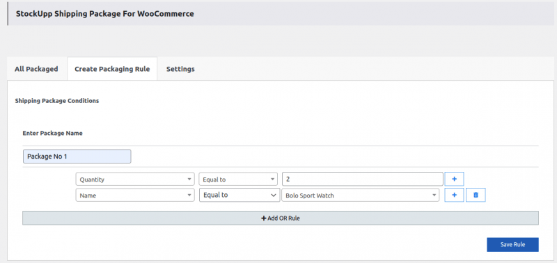 StockUpp - Shipping Packages For WooCommerce