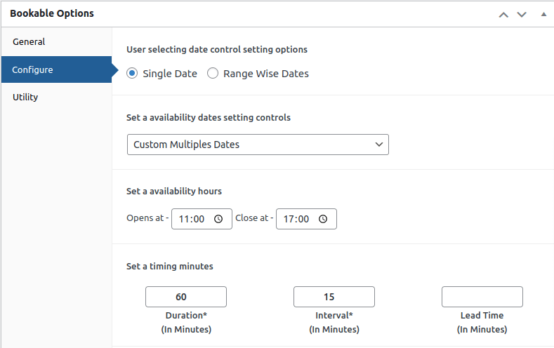 BookUpp WordPress Booking Management