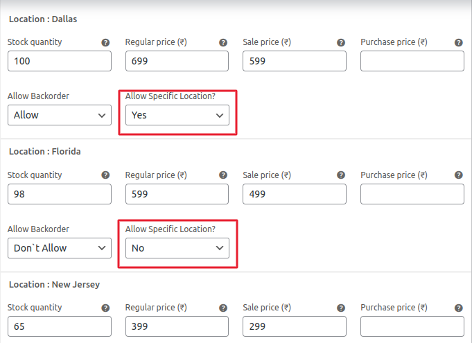WooCommerce Multi Locations Edit Settings