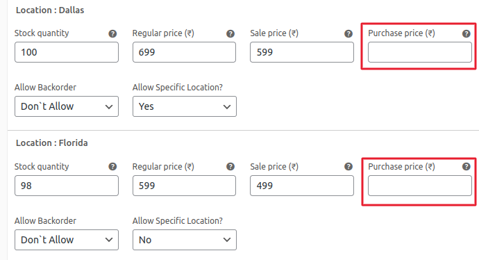 WooCommerce Multi Locations Edit Settings