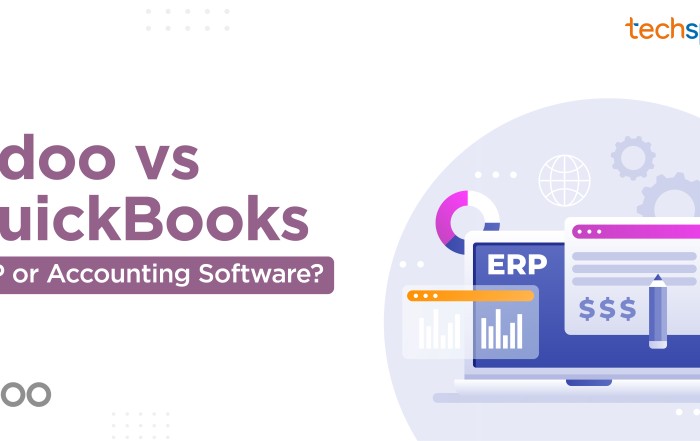 Odoo vs QuickBooks comparison showing full ERP scope against accounting-only software
