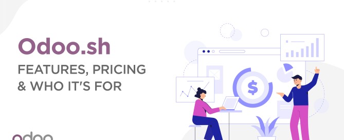 Odoo.sh Git-based hosting workflow with development, staging and production branches deploying to the cloud